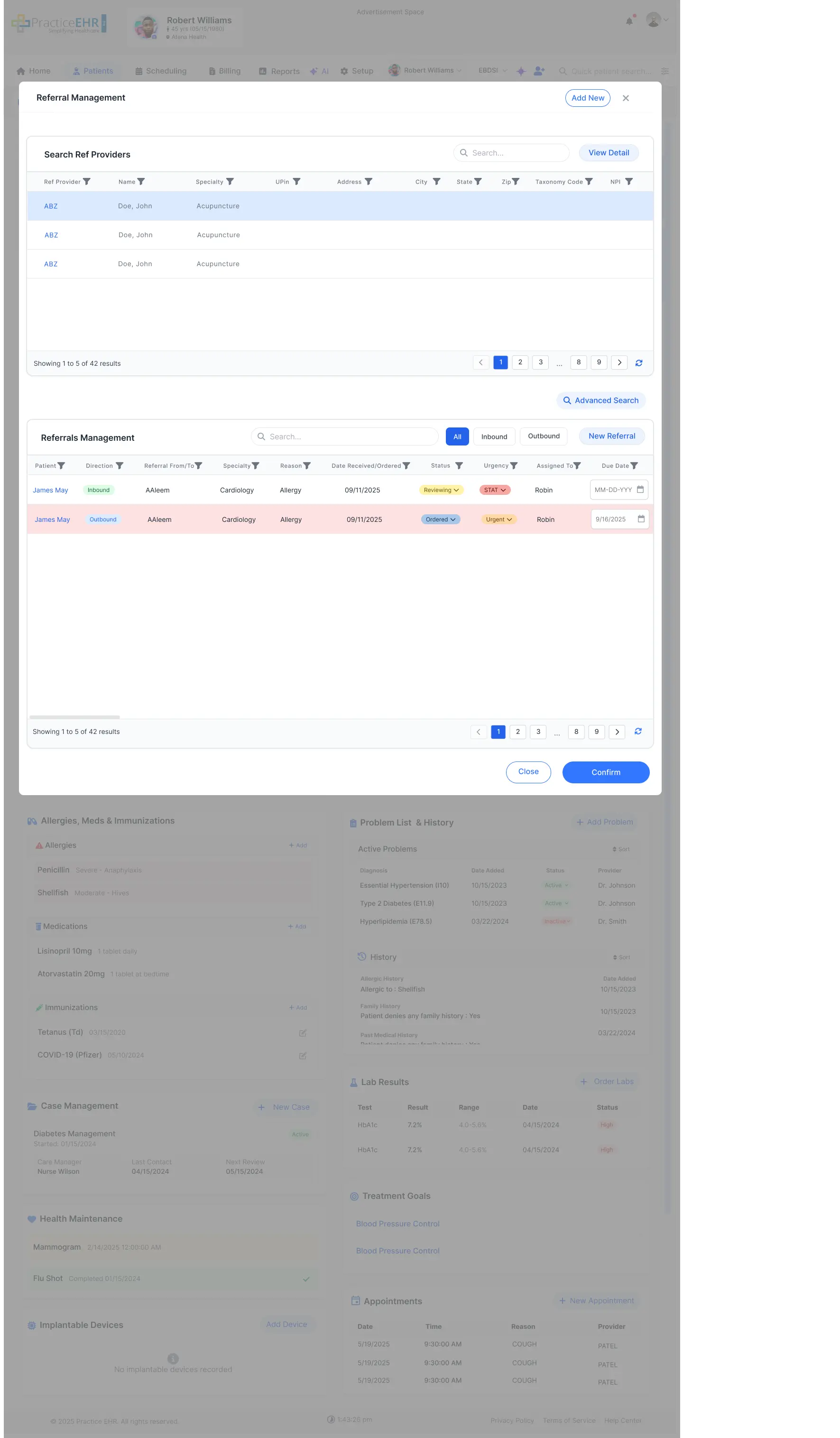 Referring Provider Search image